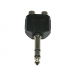 adapter 2 x RCA (cinch) - Jack 6,3mm stereo